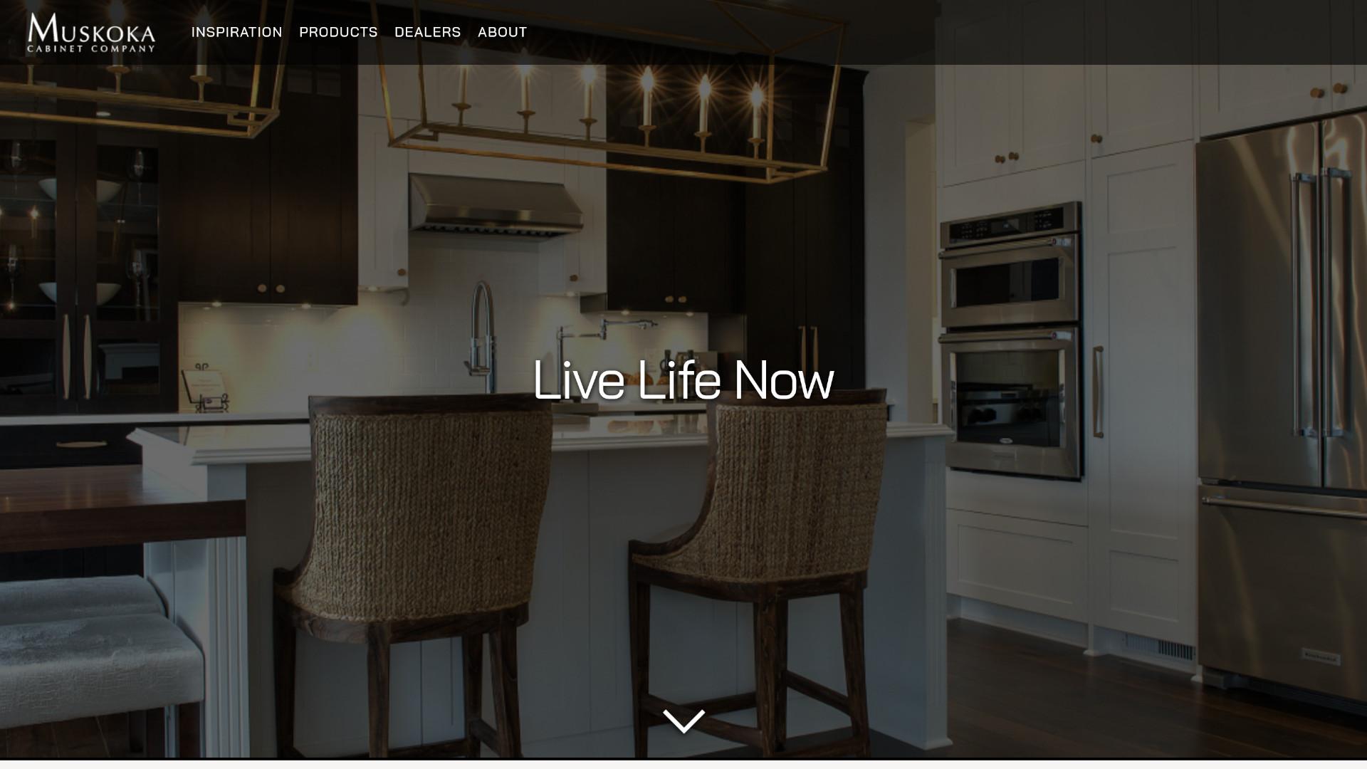 Screenshot of Muskoka Cabinet Company